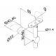 SOSTEGNO PER CORRIMANO snodato attacco rotondo e colleg. per tubo