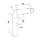CURVA PER CORRIMANO 120° curva arrotondata