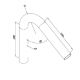 CURVA PER CORRIMANO 60° curva arrotondata