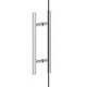 MANIGLIONE SINGOLO QUADRO IN ACCIAIO INOX PER PORTE