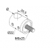 SUPPORTO Ø 22 PER TONDINI attacco per tubo e attacco diritto con doppia vite a grano