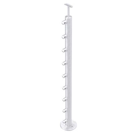MONTANTE TONDO C/SUPP. LAT. CON ANCORAGGIO A PAVIMENTO 2KN L:960 mm