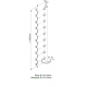 MONTANTE TONDO C/SUPP. LAT. CON ANCORAGGIO LATERALE 2KN L:1180 mm