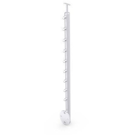 MONTANTE TONDO C/SUPP. LAT. CON ANCORAGGIO LATERALE 2KN L:1180 mm