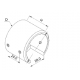 RACCORDO PER TUBO SAGOMATO C/ATTACCO MURO DX E SX