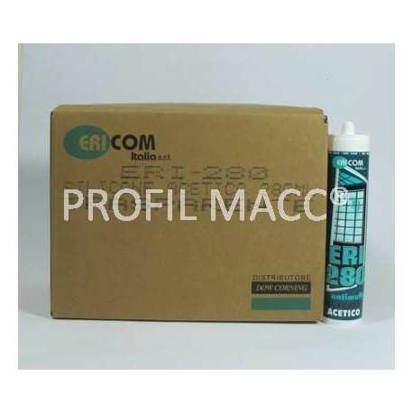 SIGILLANTE SILICONICO ACETICO VETRO-METALLO ERI 280